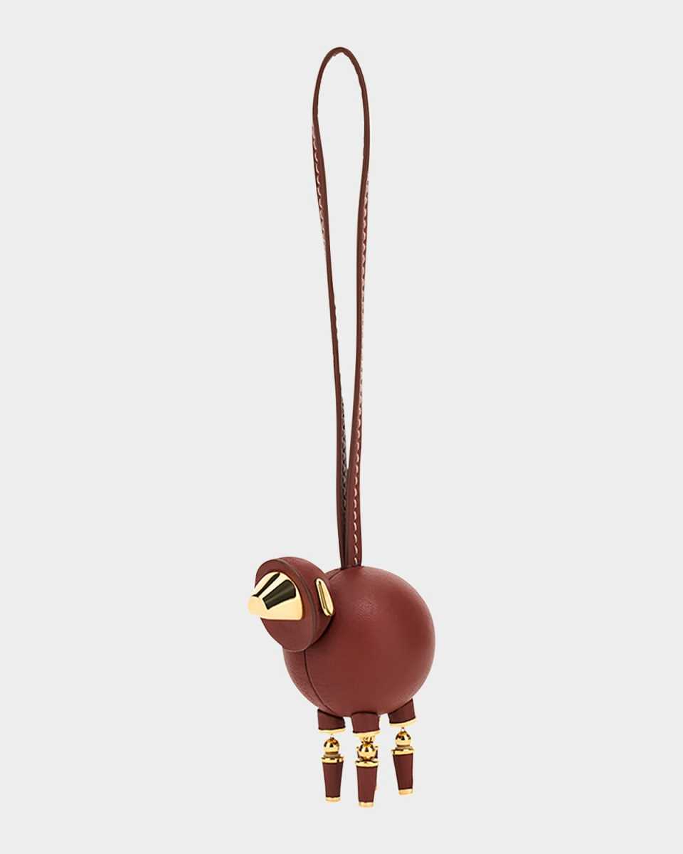 Leather Sheep Bag Charm